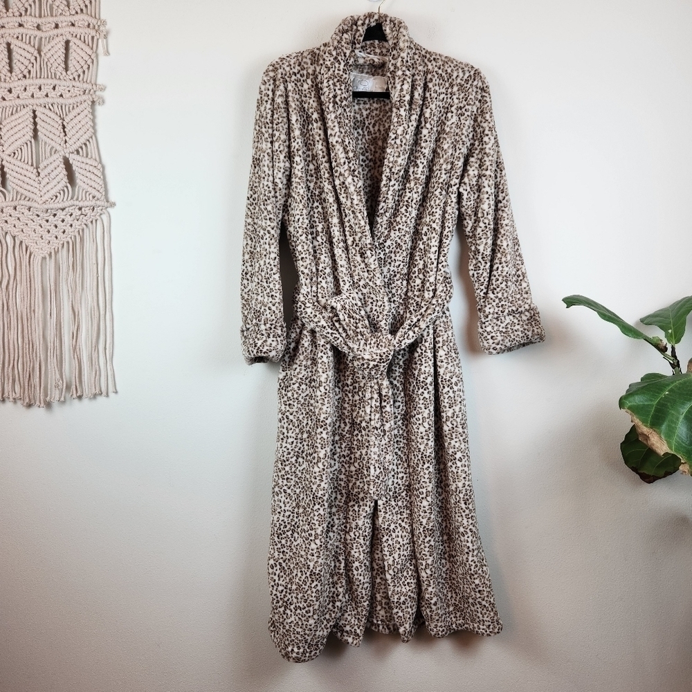 Oscar de la Renta animal print Robe size Small